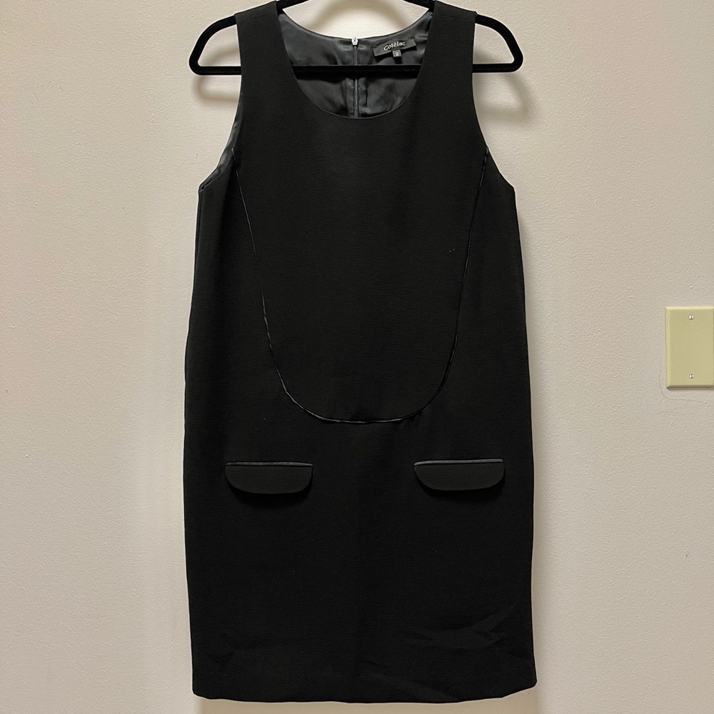 Sleeves Lined Cotelac Little-Black-Dress